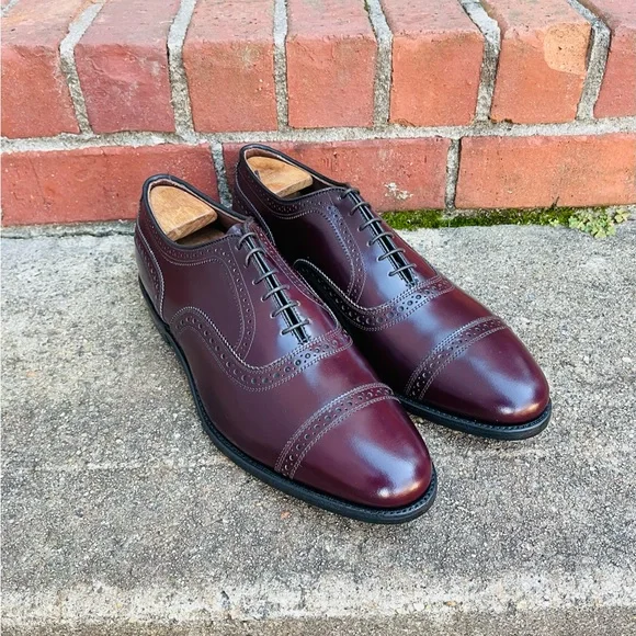 Brand New Allen Edmonds Vintage Cordovan Color Oxford Shoes - Picture 2 of 11
